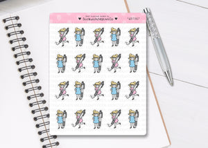 L_131 Taking Notes and Writing | Lottie Stickers | Planner Stickers