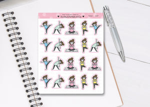 L_132 Yoga Time | Lottie Stickers | Planner Stickers