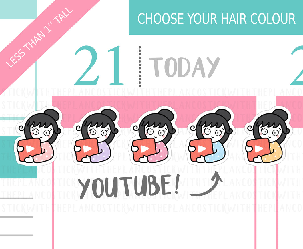 L_245 Youtube Tracker | Lottie Stickers | Planner Stickers