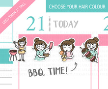 Load image into Gallery viewer, L_005 BBQ Time | Lottie Stickers | Planner Stickers
