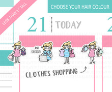 Load image into Gallery viewer, L_021 Clothes Shopping | Lottie Stickers | Planner Stickers
