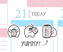 Load image into Gallery viewer, S_080 Squidge Loves Diet Cola | Squidge Stickers | Planner Stickers
