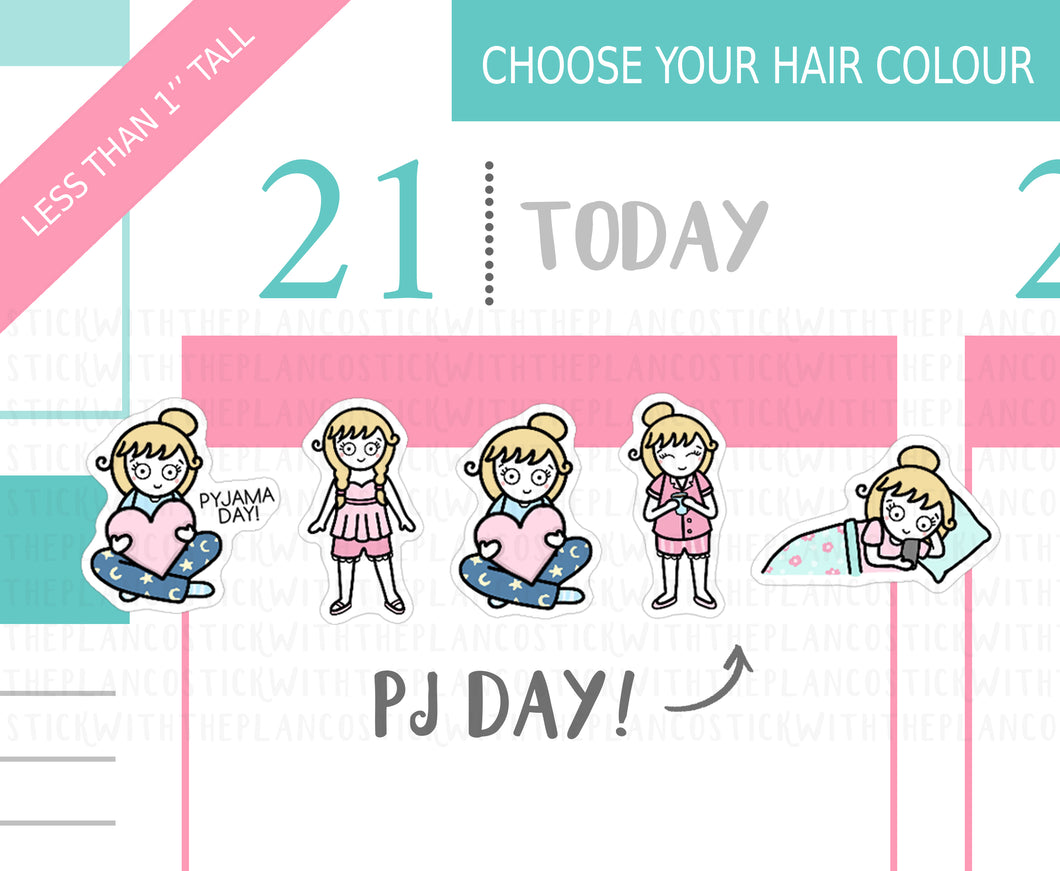 L_093 Pyjama Day | Lottie Stickers | Planner Stickers