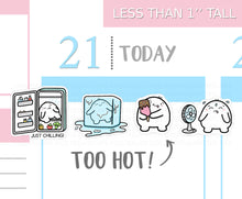 Load image into Gallery viewer, S_038 Squidge is Too Hot | Squidge Stickers | Planner Stickers
